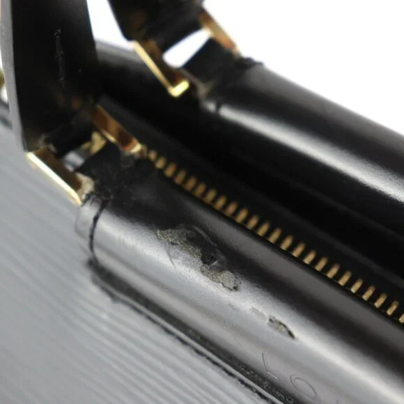 LOUIS VUITTON Black Leather Tote Bag - Picture 6 of 9